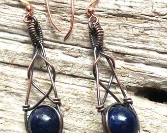 Lapis Lazuli Earrings | Drop Earrings | Lapis Earrings| Dangle Earrings| Blue Earrings| Gemstone Earrings| Lapis Jewelry, blue gemstone,