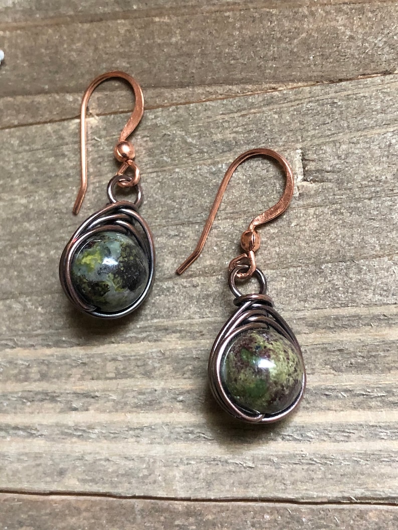Dragon Bloodstone Earrings