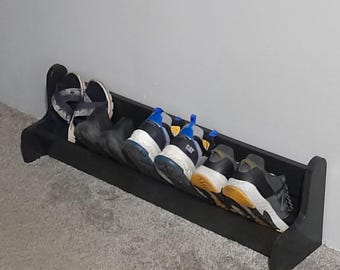 Compact Wooden Shoe Rack - Space-Saving Entryway Organizer