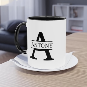 Mug prénom personnalisé, mug papa, cadeau papa personnalisé, cadeau pour elle, tasse fête des pères, cadeau pour papa, cadeau d&#39;anniversaire d&#39;un père, cadeau de Noël, cadeau d&#39;anniversaire