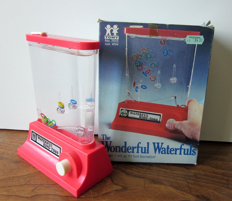 80s toys - Tomy Wonderful Waterfuls Ring Toss Water Game with Box