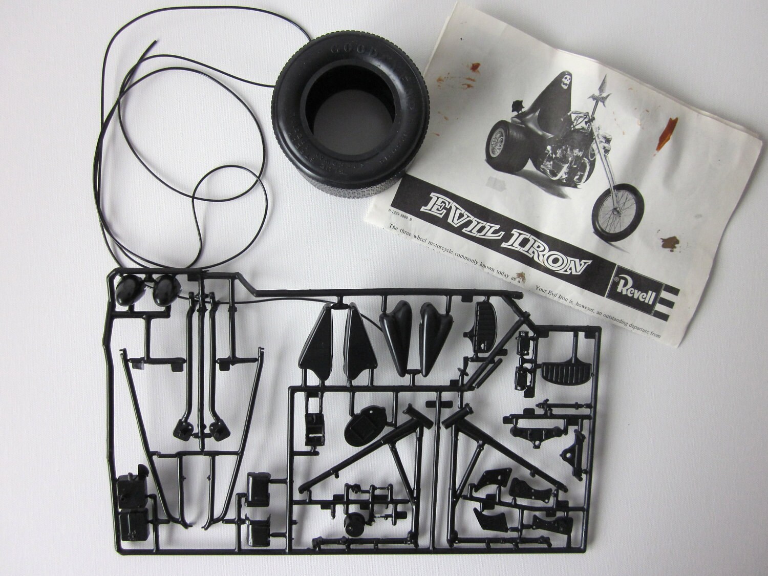 Vintage Revell Evil Iron Knight Rider Chopper Trike Model Kit Etsy