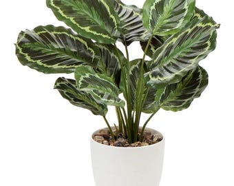 Artificial  Medallion Plant – Tropical Faux Potted Home