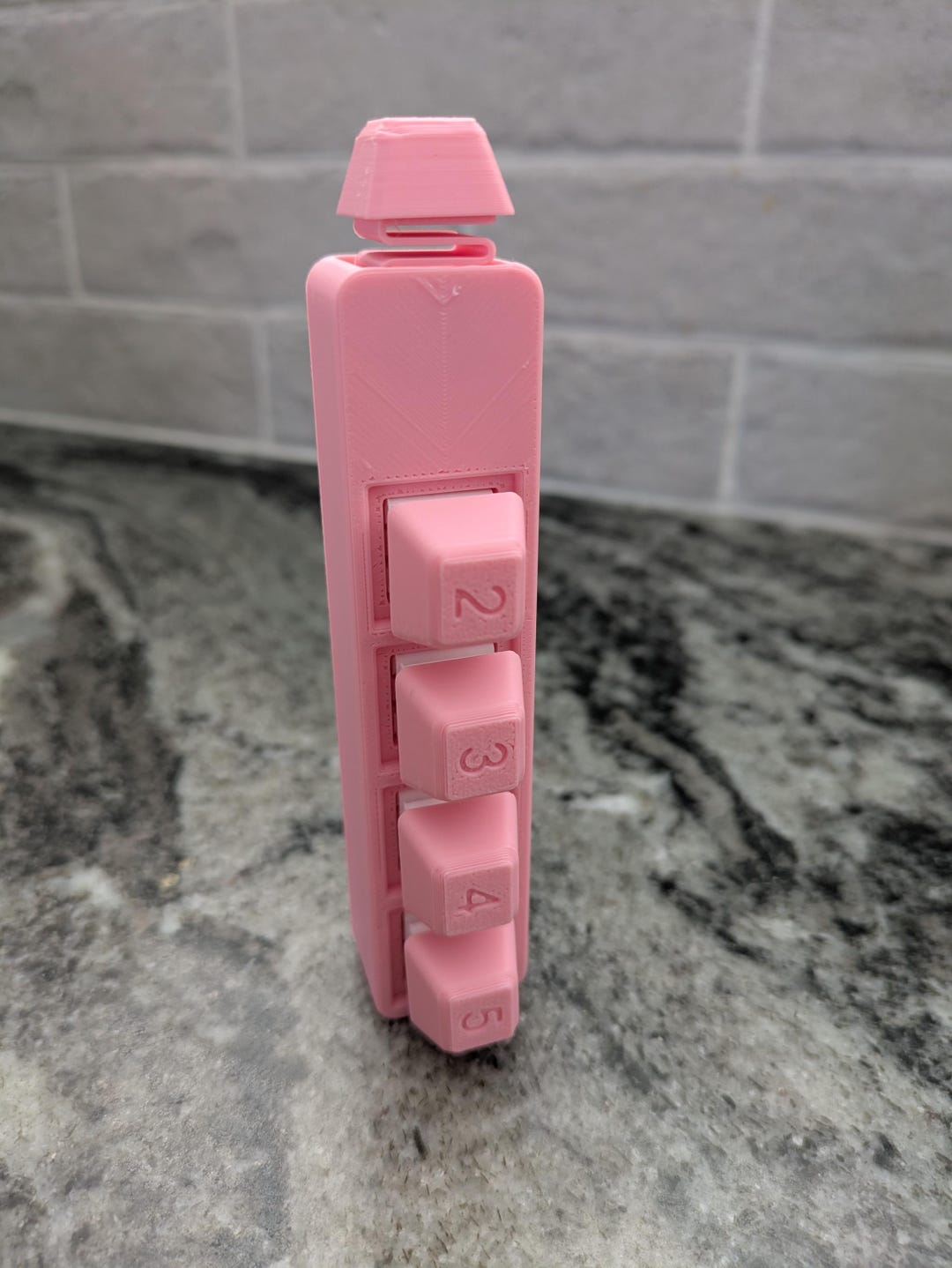 3D Printed 5-key Clicker Fidget Toy | Sensory Stress Relief - Etsy