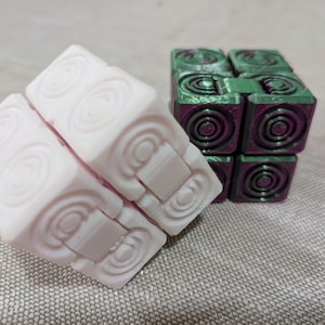 Circle Textured Infinity Cube Fidget Toy – Flip, Fold, and Focus!