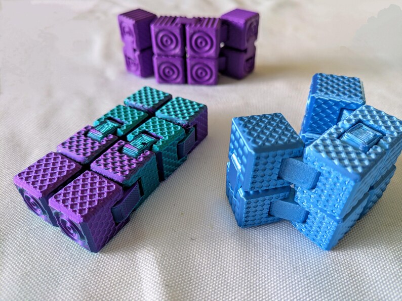 Textured Infinity Cube Fidget Toy – Flip, Fold, and Focus! - Etsy