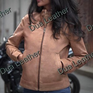 Women Suede Leather Jacket, Lace Up Leather Biker Jacket / 80s Leather Motorcyle Jacket / Lace Up Side Motorcyle Jacket