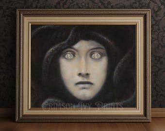 Medusa Art Print: Dark Academia Gothic Horror Decor (Digital Download)