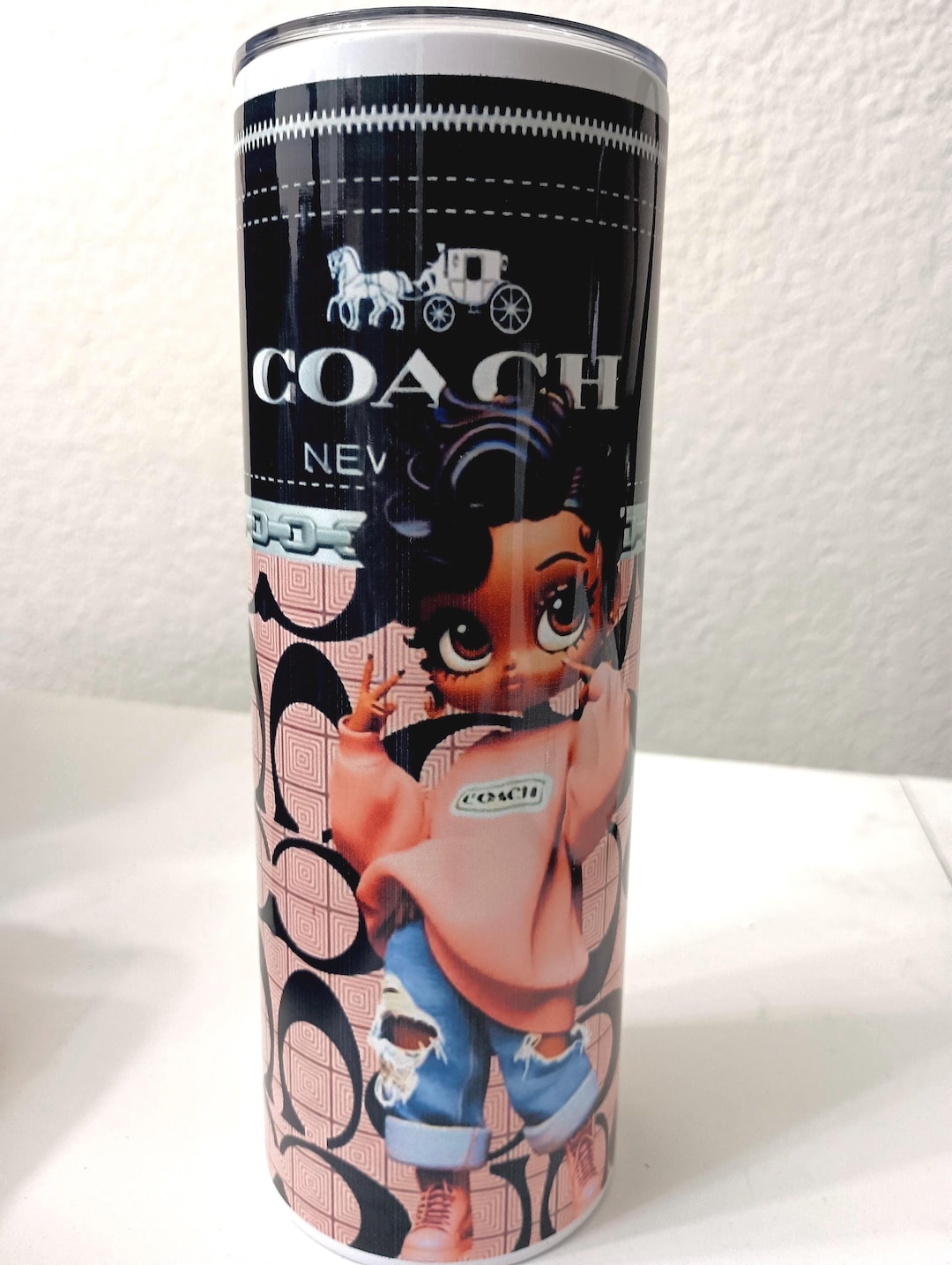 Young Betty Boop Coach Tumbler - Etsy