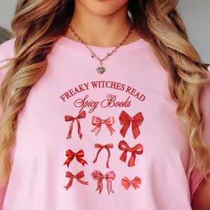 Bow Book Shirt, Spicy Book Lover Tee, Smut Reader Gift, Bookish Shirt, Romance Reader, Funny Book Tee, Dark Romance Shirt, Romantasy Shirt