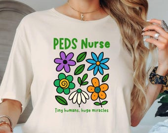 Pediatric Nurse Shirt, Cute Peds Nurse Tee, PICU Nurse Gift, Pediatrician Appreciation Top, Pediatrics Crew Shirt, Nurse Practitioner gifts