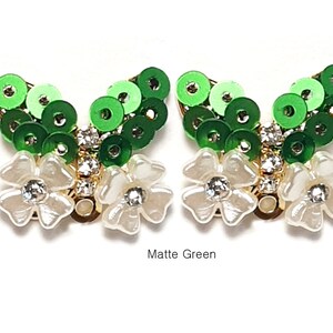 2PCS, PPG-620,  20mm  sequin bow  Pendant  -15 colors