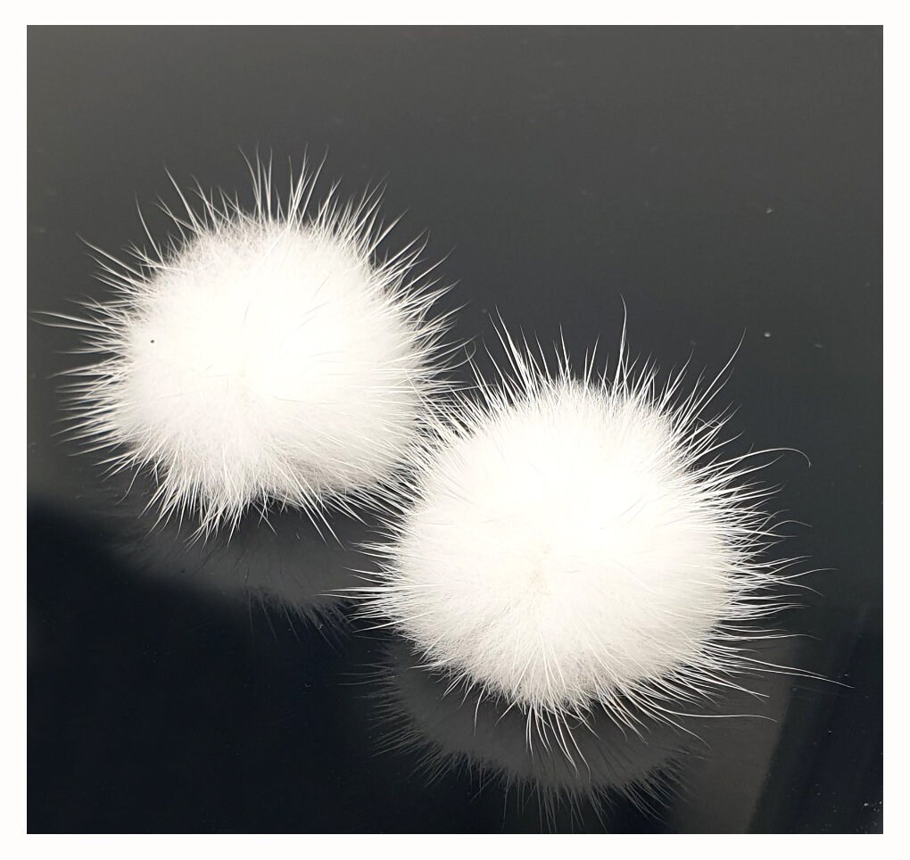 9/15 Pezzi Pompon in pelliccia sintetica, Palline in fibra di