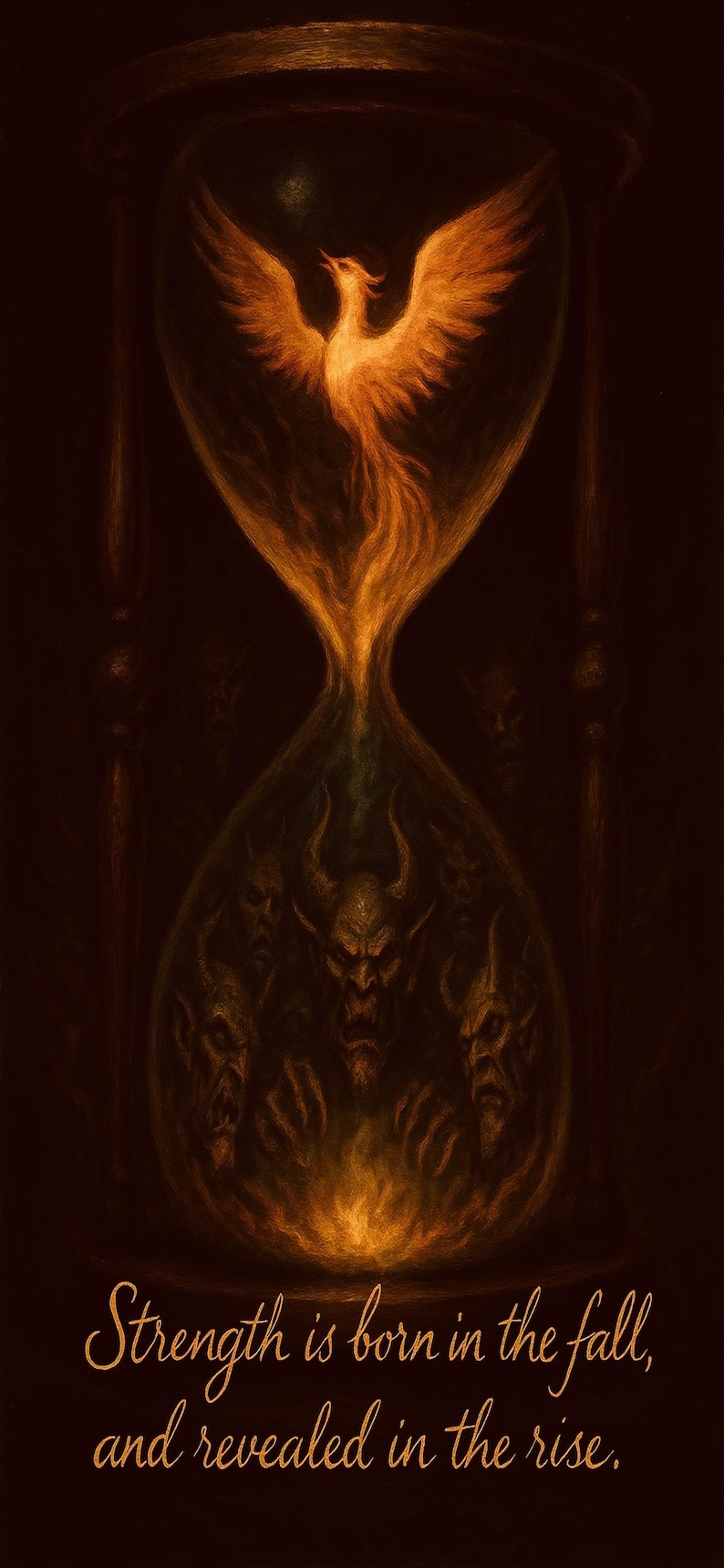 Phoenix Rising Wallpaper Set – Motivational Phone Backgrounds | Rebirth ...