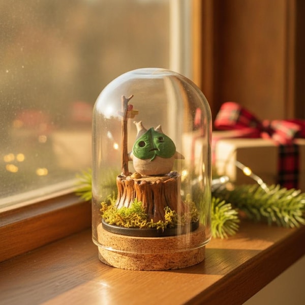 K0..r()k Forest Diorama, Legend Of Z.e|/d.a Inspired Desk Decor, Unique Gaming Gift