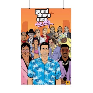 Vice city poster - Etsy 日本