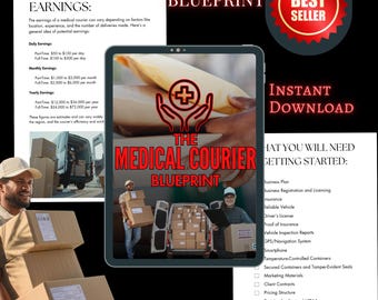 Medical Courier Business Blueprint with App Names: PLR eBook & Business Plan (Digital Download)