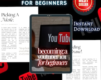 YouTube for Beginners PLR Guide: Grow & Monetize (Editable Ebook)