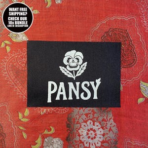 LGBT Patch × Reclaimed Queer Identity PANSY × Sew On Pride Patch for Jackets or Totes