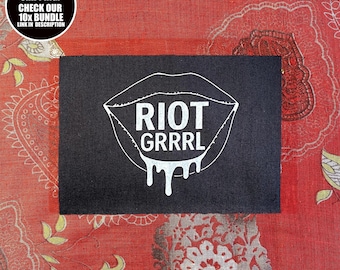 Riot Grrrl Patch: Feminist Punk Sew-On Patch