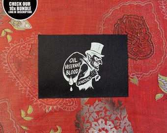 Political Satire Patch: Anti-War, Anti-Capitalist Sew-On Patch