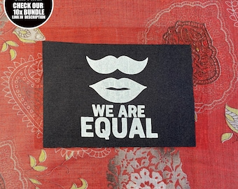 LGBT Patch × We Are Equal × Sew On Gender Equality Patch for Jackets or Bags