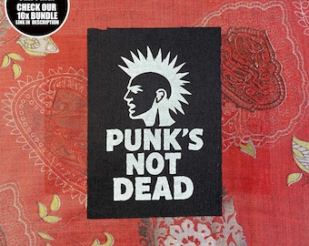 Punks Not Dead DIY Punk Sew On Patch