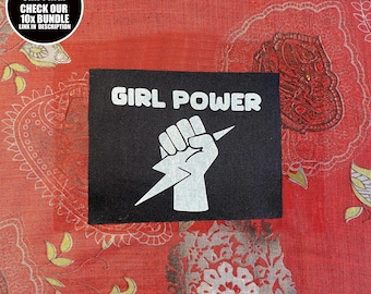 Feminist Patch: Girl Power Riot Grrrl Sew-On Patch