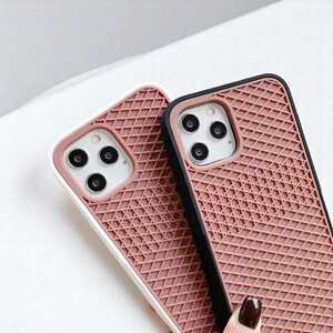 Hoesje sneakerzoolgrip – siliconenhoes met wafeltextuur voor iPhone 6 tot 16 (Pro, Max, Plus)