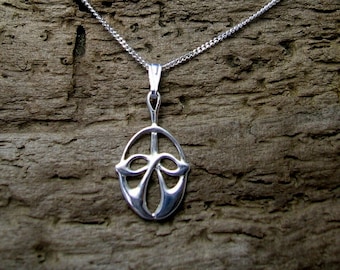 Art Nouveau Silver Pendant, Celtic Silver Necklace, Silver jewellery, Sterling Silver, Handmade, Celtic Jewellery, Gift, Gift wrapped.