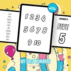 My First Numbers: 1 to 10 Coloring Book - Printable Coloring Pages for kids