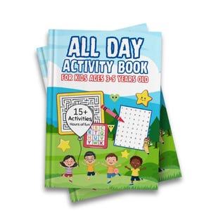 Activity Book for Kids Ages 3-5: Fun Learning Games & Coloring Pages