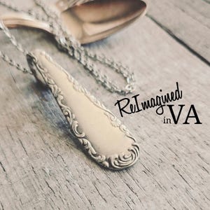 Vintage Spoon Handle Necklace, upcycled recycled repurposed, vintage spoon