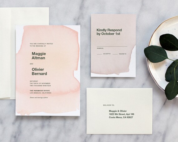 modern invitation