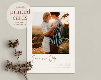 Photo Save the Date card, Printed, Save the Date with Envelopes