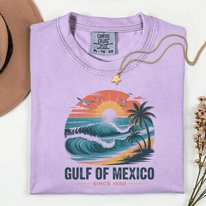 T-shirt couleurs confort carte du Mexique | t-shirt rétro du golfe du Mexique | Cadeau pour amateur de voyage et sweat à capuche classique Baja Peninsula en souvenir
