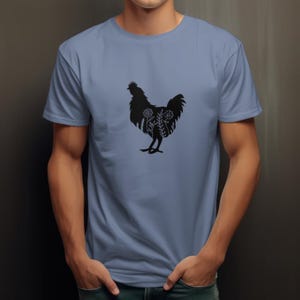 Floral Chicken Shirt, Chicken Shirt, Animal Lover Shirt, Farmer T-Shirt, Gift for Chicken Lover