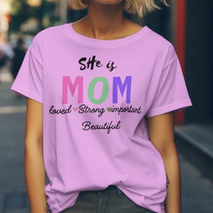 Mother's Day T-shirt, Pink Mom Png Download, Mother's Day T-shirt Sublimation, For Mom Shirt Png, Png For Tshirt