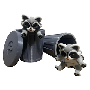 Articulated Raccoon Trash Can