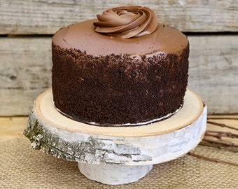 White Birch Wood Cake Stand, Rustic Wedding, Smash Cake