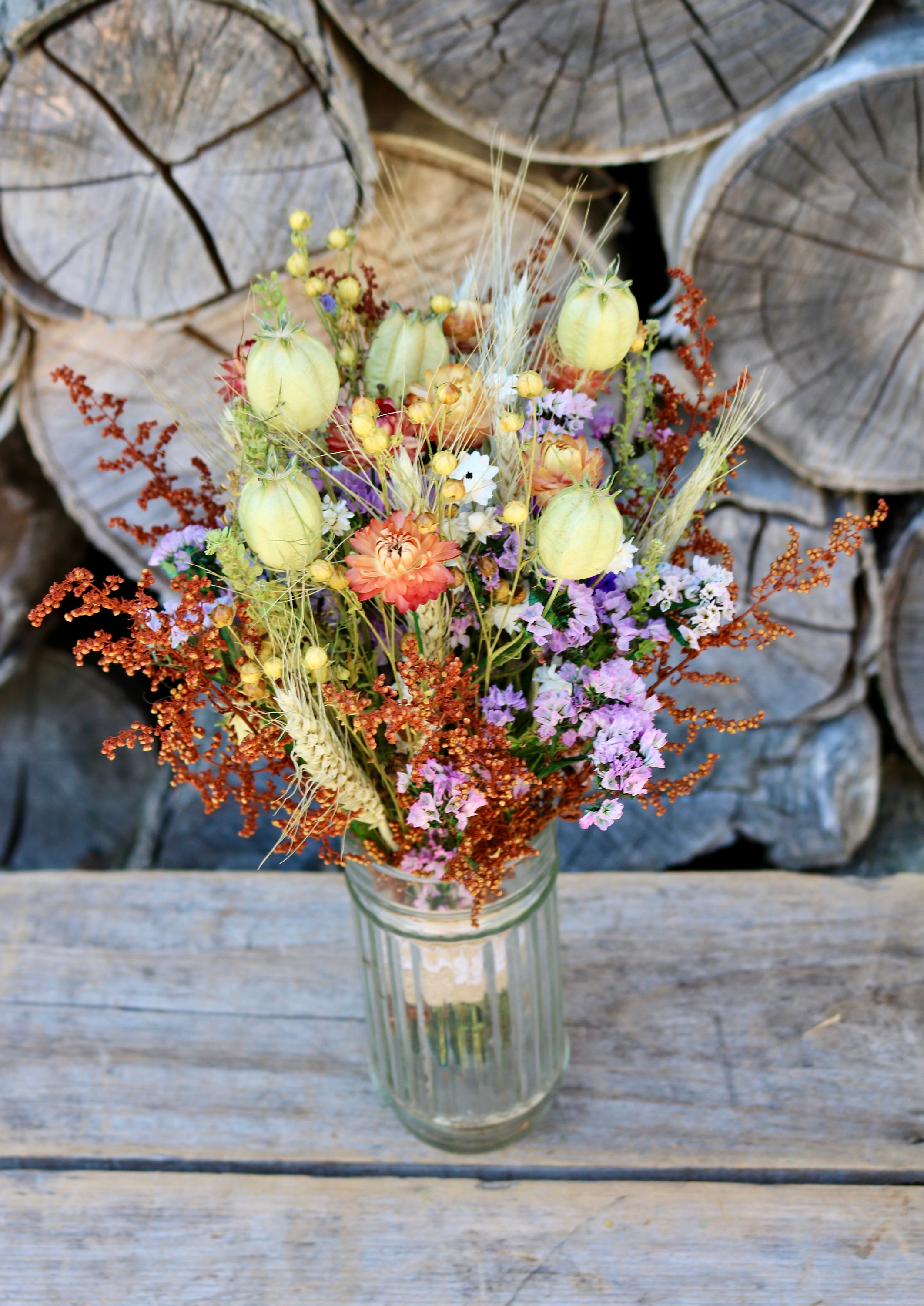 Country Meadow Farmhouse Bouquet. Dried Wedding Bouquet. Wildflower  Bouquet. Country or Farmhouse Wedding 
