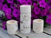White Birch Unity Candle Holder Set, Candle Holders, Birch Candles, Unity Set 