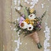 Our Field Flower, Dried Flower Boutonniere, Corsage, Groom and Groomsmen Pin, Country Weddings