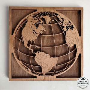 Printable Minimalist World Map (Space) – Unique Gift - Modern Wall Art for Home & Office