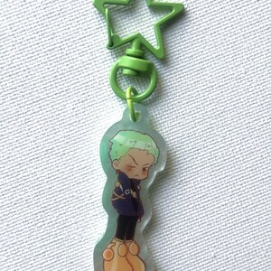 One Piece Egghead keychain charms(Luffy, Nami, Zoro, Sanji) image 4