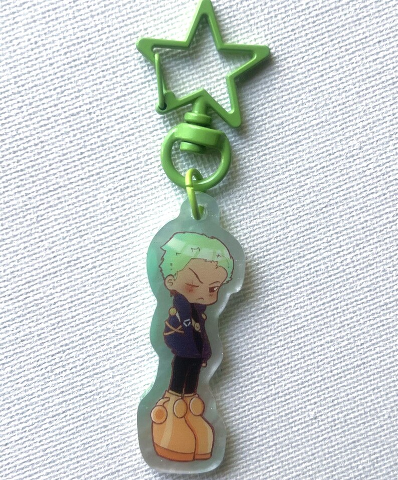 One Piece Egghead keychain charms(Luffy, Nami, Zoro, Sanji) image 4