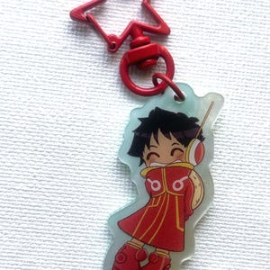 One Piece Egghead keychain charms(Luffy, Nami, Zoro, Sanji) image 6