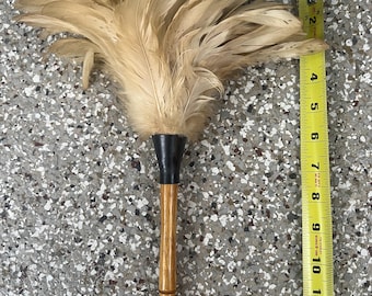Vintage feather duster, ostrich feathers?