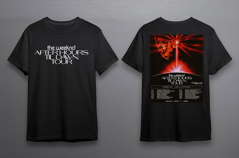 The Weeknd After Hours Til Dawn Tour 2022 Shirt After Hours Etsy México