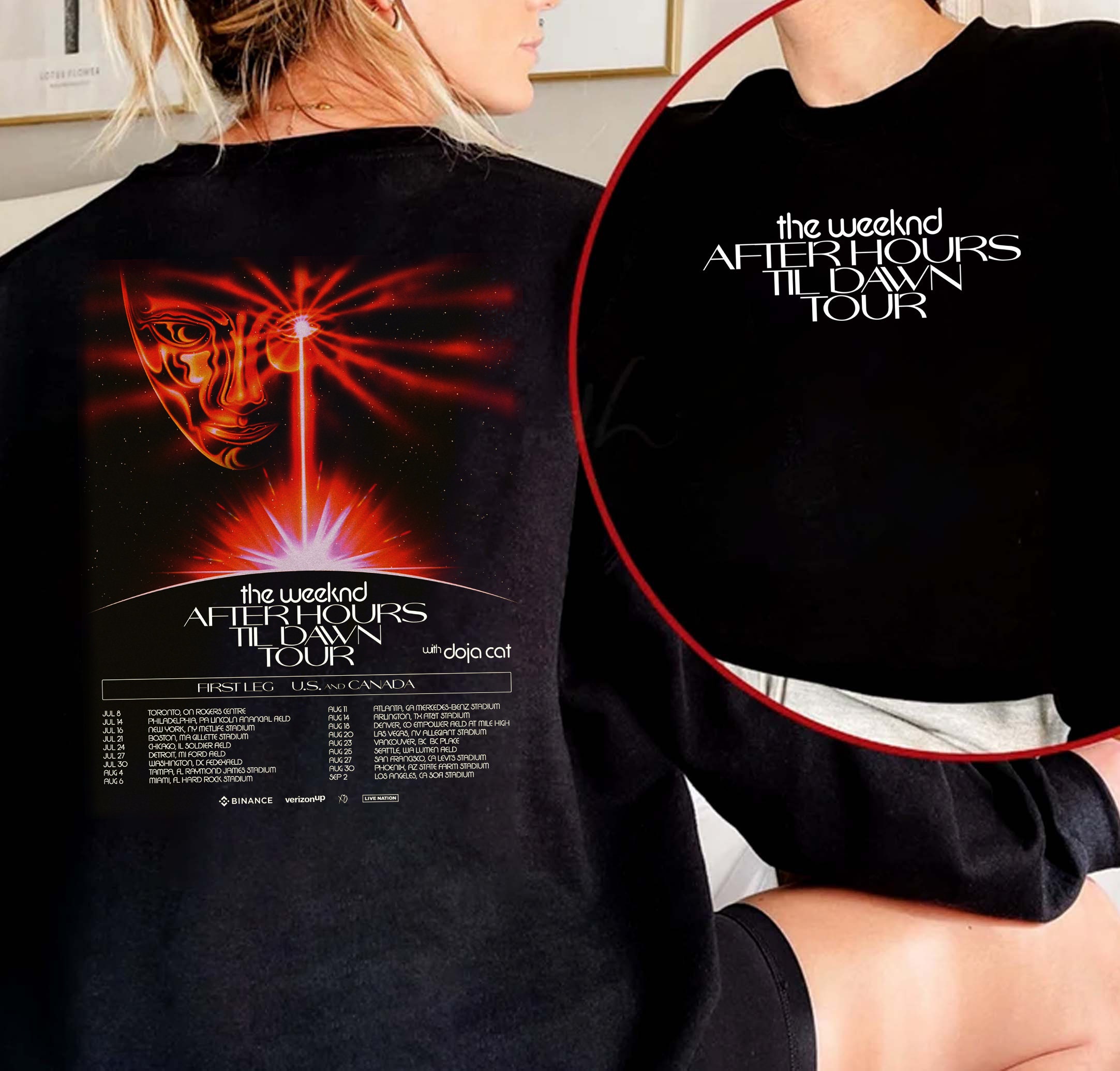 The Weeknd After Hours Til Dawn Tour 2022 Shirt, After Hours Til Dawn